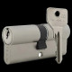Цилиндр CISA C2000 70 (35*35) никель матовый 3 ключа