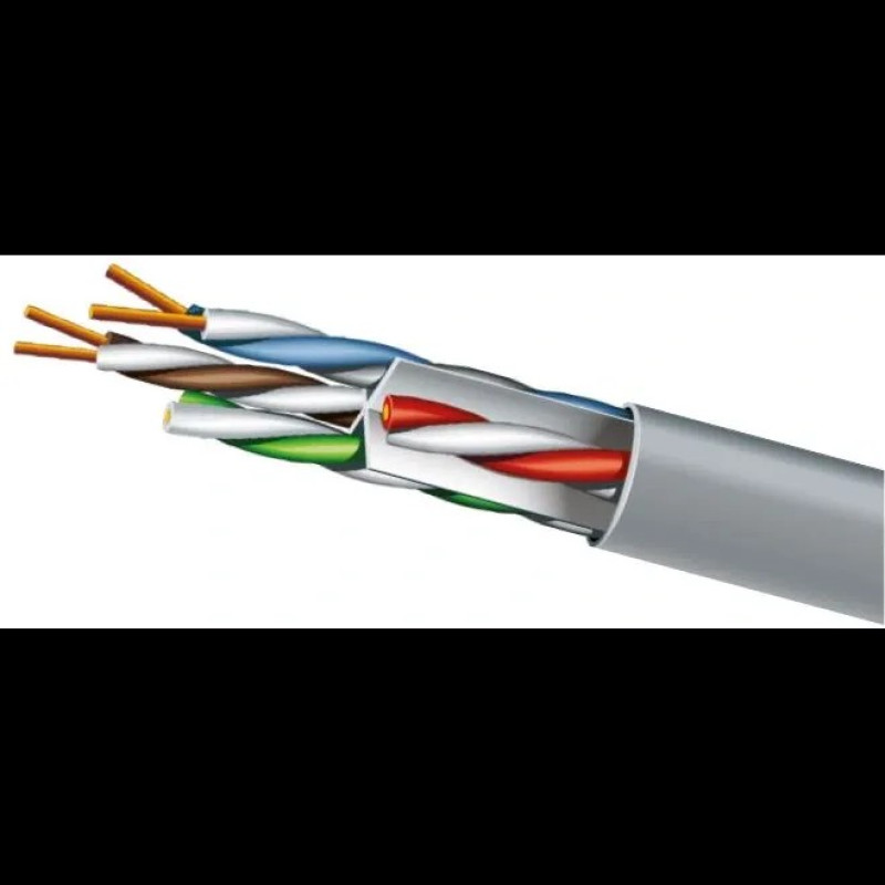 Кабель Hikvision DS-1LN6UU/CCA CAT6 U/UTP grey (305м)