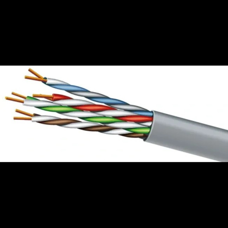 Кабель Hikvision DS-1LN6UU/CCA CAT6 U/UTP grey (305м)
