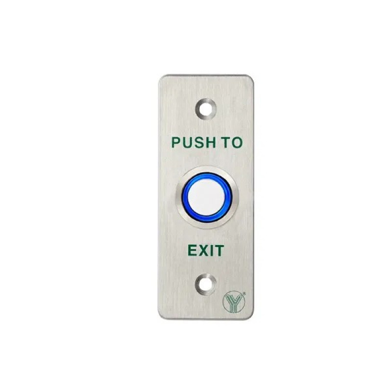 Контактна кнопка виходу Yli Electronic PBK-814B(LED) (метал)