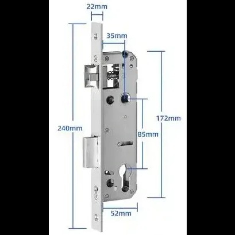 Врезная часть с автозакрытием SEVEN LOCK 6068