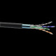 Кабель витая пара ЗЗКМ (FTP медь уличный) Cat. 5e F/UTP PE 4х2х24 AWG (72567) бухта 305м