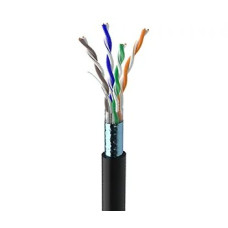 Кабель вита пара ЗЗКМ (FTP мідь вуличний) Cat. 5e F/UTP PE 4х2х24 AWG (72567) бухта 305м