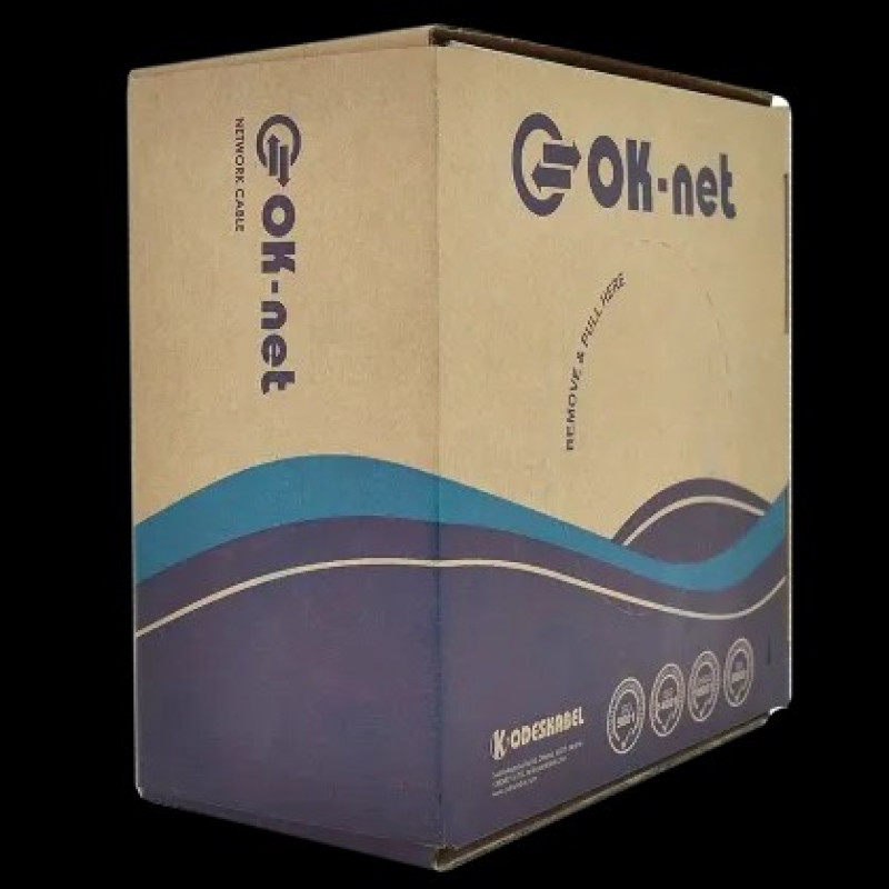 Витая пара (UTP медь внешний) OK-Net КПП-ВП (100) UTP кат.5е, 4х2х0.51 бухта 305м