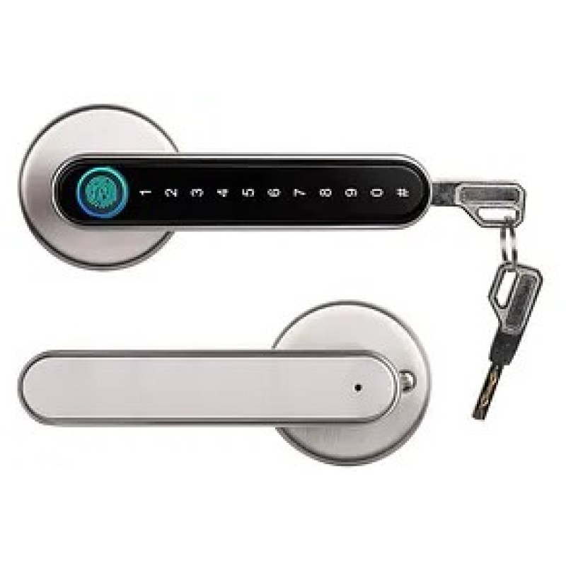 Біометричний замок-ручка TTLOCK HANDLE сріблястий