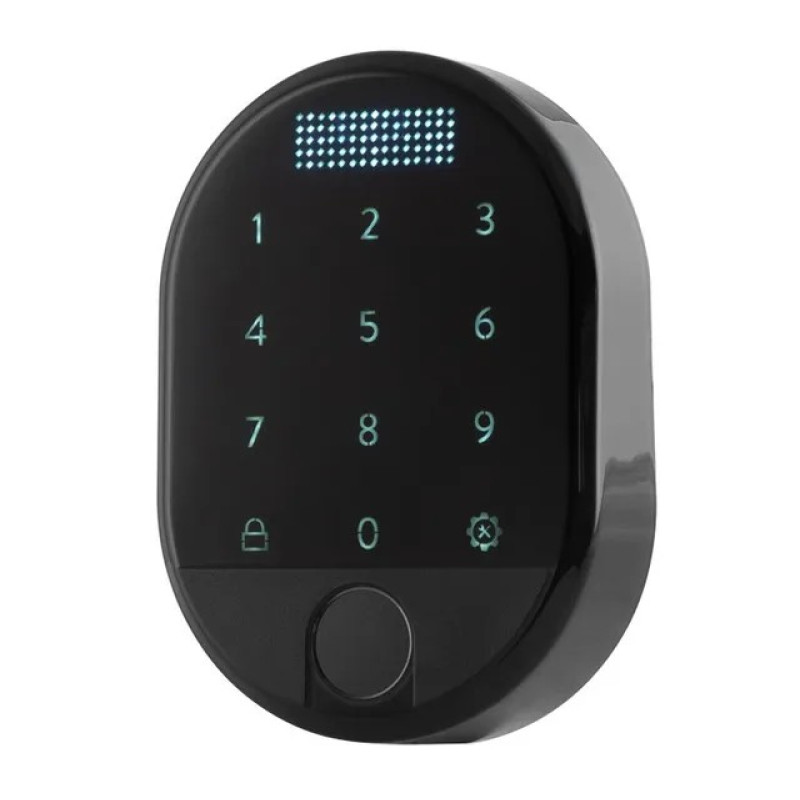 Електронний зчитувач DESi Fingerprint доступ за кодом і відбитком пальця, чорний