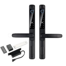Електронний біометричний замок TTLOCK DOUBLE SLIM FP чорний