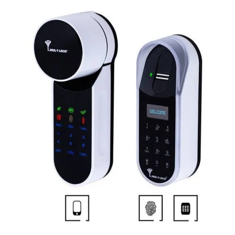 Электронный контроллер MUL-T-LOCK ENTR белый с Fingerprint доступа по отпечаткам пальца + код